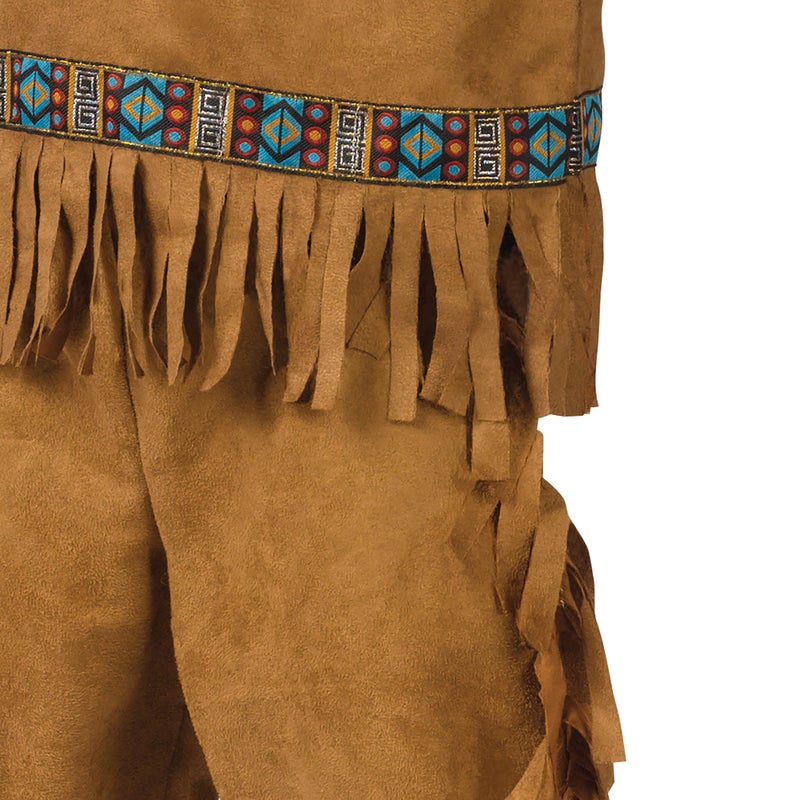 Fun World Native American Boy Costume, Small 4-6, Multicolor - Image 4